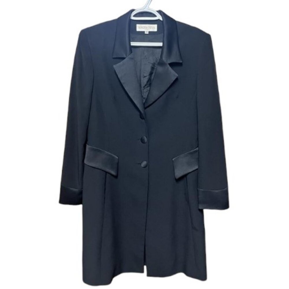 Angel Nina Paris black long blazer size 40